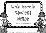 Lab Vocab Powerpoint - Student Handouts