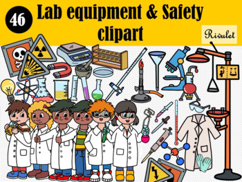 Preview of Lab equipment & Safety clipart