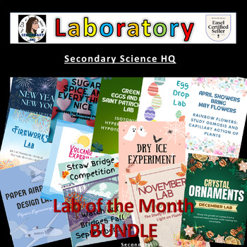 Preview of Lab of the Month | 12 Labs with answer keys | BUNDLE
