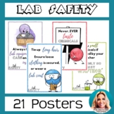 Lab safety rules posters for middle school and high school