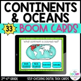 Label Continents and Oceans BOOM™ Cards | Continents and O
