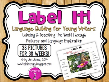 Preview of {Label It!} Language Building Activities for Young Writers, Volume 2