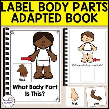 Preview of Label Parts of the Body Adapted Book | Adapted Books for Special Education