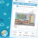 Label The Classroom Worksheet | Classroom Vocabulary