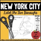 Label The Five Boroughs of New York City Activities