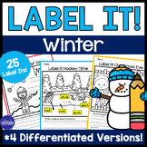 Labeling a Picture(s) Winter Vocabulary Activities Sentenc