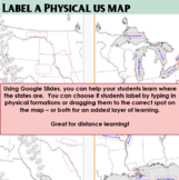 Label a US Physical Map Using Google Slides