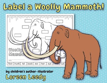 Preview of Label a Woolly Mammoth! Body Parts Diagram