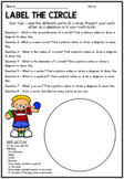 Label and Draw the Parts of a Circle