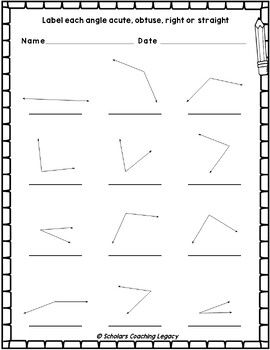 IXL, Acute, right, obtuse, and straight angles