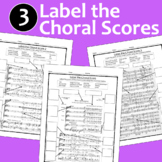 Label the Choral Score / Label the Parts of the Score