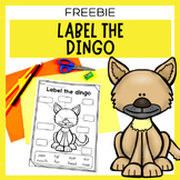 Label the Dingo Australian Animal Worksheet | Freebie