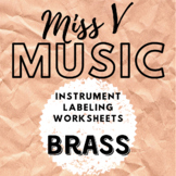 Label the Instrument Worksheets-BRASS!