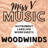 Label the Instrument Worksheets-WOODWINDS!