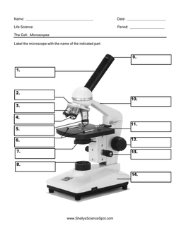 Label the Microscope by Crista Tiboldo | Teachers Pay Teachers