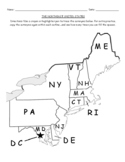 Label the Northeast States