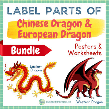 Preview of Dragon Anatomy BUNDLE: Asian Chinese Dragon (Eastern), European Dragon (Western)