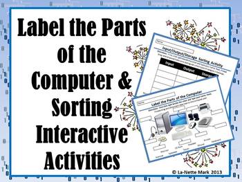 Preview of Label the Parts of the Computer & Sorting Interactive Drag & Drop Activities