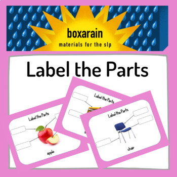 Preview of Describing Strategies | Label the Parts of Various Items