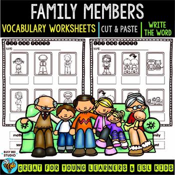 our family labels for learning clipart