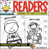 Label the Reader! Parts of a Reader for Kindergarten & Fir