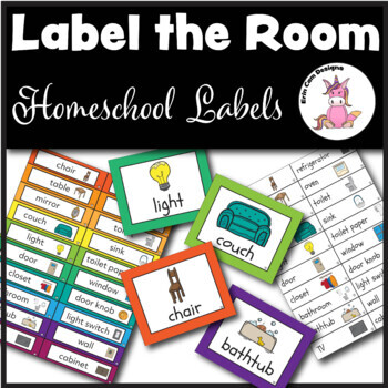 Preview of Label the Room | Homeschool, Toddler, Pre-K, Kinder