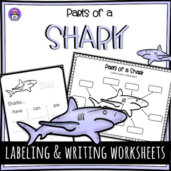 Label the Shark Parts of a Shark Worksheet - Writing and Labeling Diagram