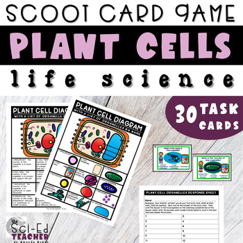 Preview of Labeled Plant Cell Scoot Cards