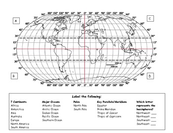 Labeling A World Map by Cajun Creations | TPT