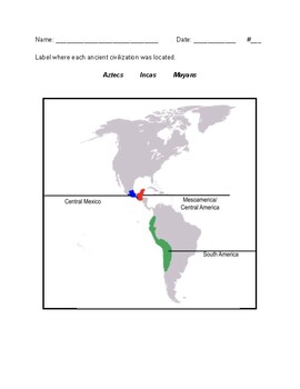 inca maya aztec map