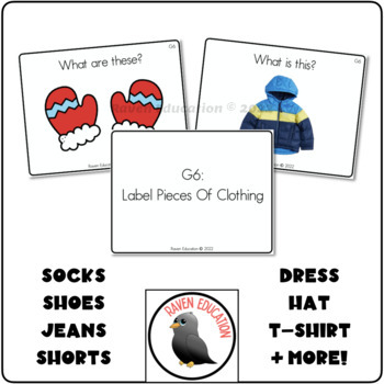 ABLLS-R ALIGNED ACTIVITIES G6 Label Clothing Items