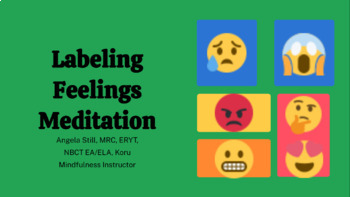 Preview of Labeling Feelings Meditation Lesson