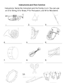 Labeling Instruments and Their Families Worksheet