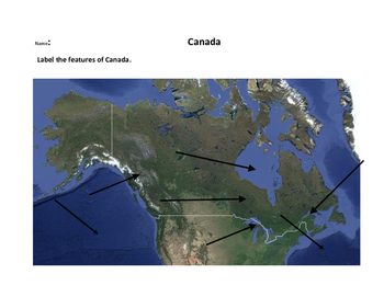 Preview of Labeling Physical Features of Canada