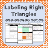 Labeling Right Triangles Two-Column Notes