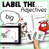Labeling ADJECTIVES for speech therapy or ABA goals - List