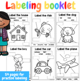 Labeling booklet for Pre-K, Kindergarten Writing - How to Label