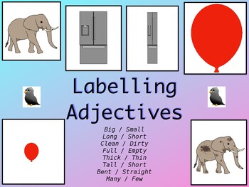 Basic adjetives (Big, Small, Long, Short)