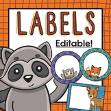 Woodland Classroom Labels - Organization