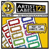 Labels: Artist Labels Set 1 Printable