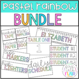 Labels & Decor Bundle | Pastel Rainbow Collection