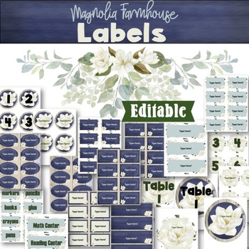 Magnolia Farmhouse Inspired Labels
