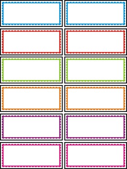 Labels/Name Tags & Templates for Classroom- Editable by My Adorable Class