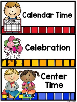 Classroom Labels Editable - School Supply and Schedule Cards | TpT