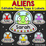 Outer Space Alien Theme Student Name Tags - Classroom Decor