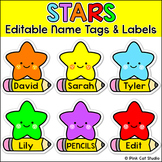 Stars Theme Editable Name Tags and Labels