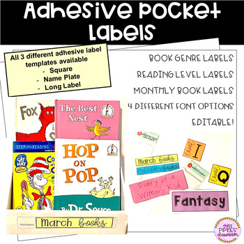 Preview of Labels for Adhesive Pockets