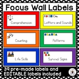 Labels for Focus Wall