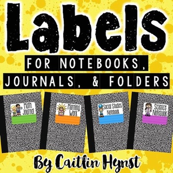 Preview of Labels for Notebooks, Journals, and Folders