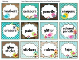 Labels or tags (bird theme) classroom decoration
